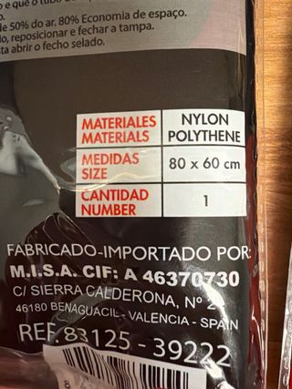 Lote 2 Bolsas Almacenaje Star Wars Vacío 80x60