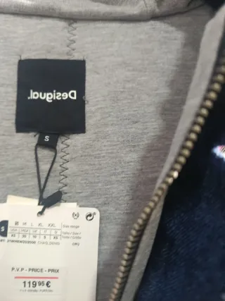 Chaqueta Desigual Tartán Híbrida