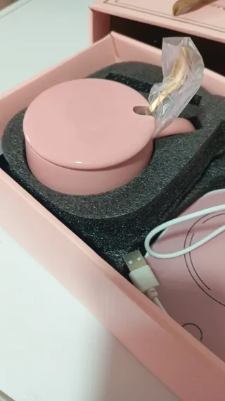 Calentador de taza USB rosa