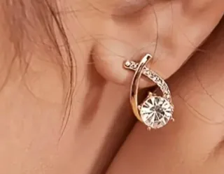 Pendientes Oro Cristal