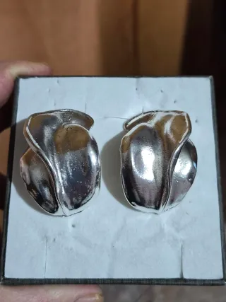 Pendientes Zara Acero Tendencia