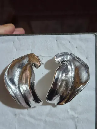 Pendientes Zara Acero Tendencia