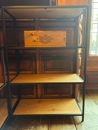 Estantería Madera y Metal 4 Estantes