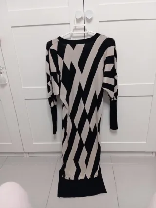 Vestido elástico estampado talla 38