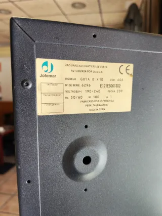 Máquina expendedora Jofemar Goya
