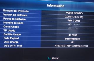 Receptor Satélite VIARK COMBO