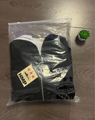 Sudadera Corteiz Negra con Cremallera