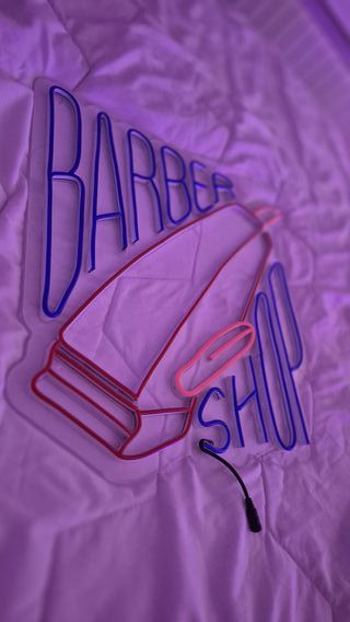 Letrero Neón Barber Shop