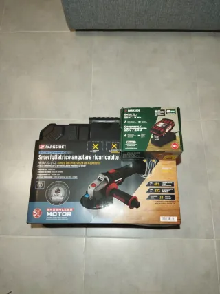 Parkside Amoladora Angular Recargable PWSAP 20-LI