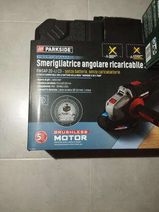 Parkside Amoladora Angular Recargable PWSAP 20-LI