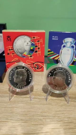 Lote 2 monedas 10€ UEFA EURO 2024