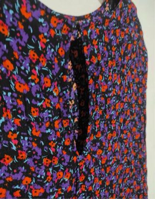 Vestido estampado flores talla M