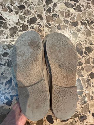 Botines mujer beige/gris