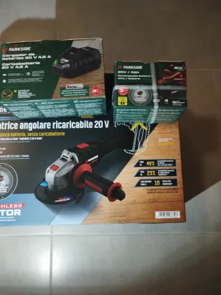 Parkside Amoladora Angular 20V PWSAP 20-LI C3