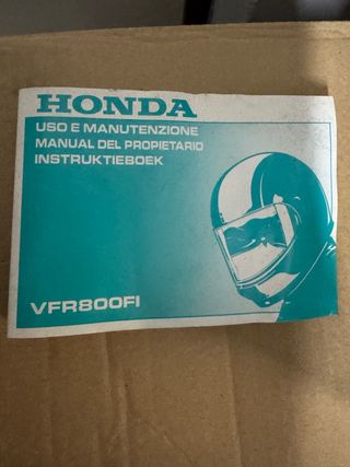 Manual Honda VFR800FI Proprietário