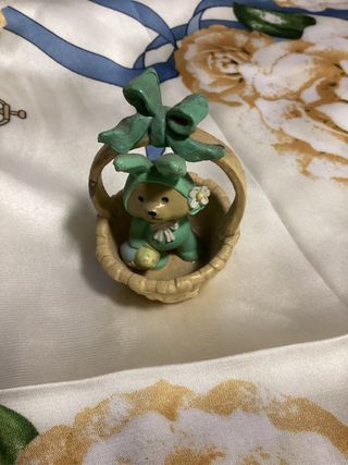 Cestino con coniglietto pasquale