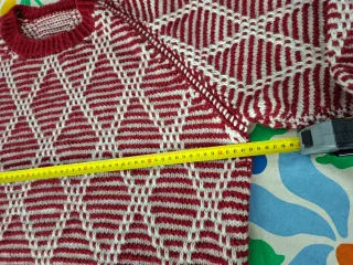 Jersey de Lana Rojo y Blanco