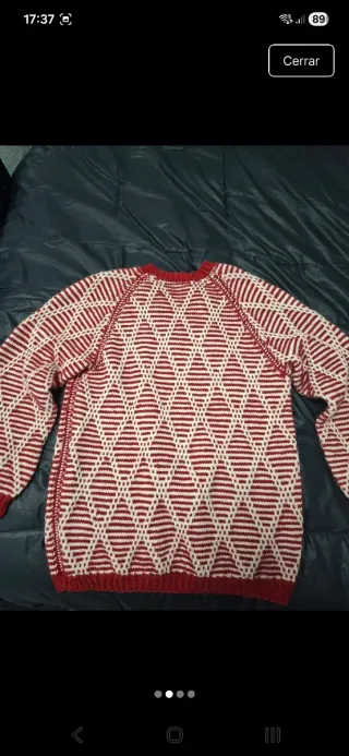Jersey de Lana Rojo y Blanco