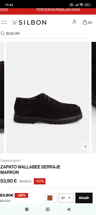 Zapatos Silbon Marrón Ante