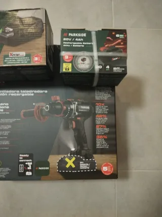Parkside 20V Taladro Percutor + Batería + Cargador