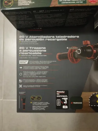 Parkside 20V Taladro Percutor + Batería + Cargador