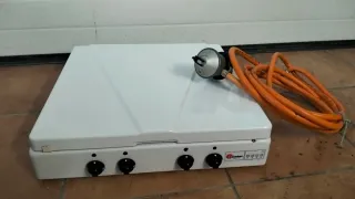 Hornilla de gas blanca