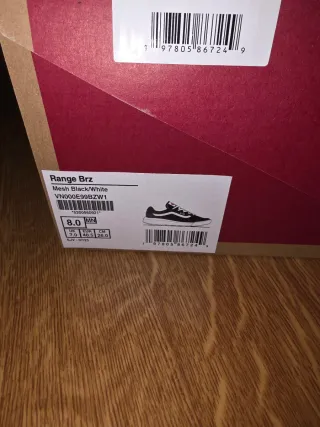 Vans Range BRZ Scarpe Uomo Nero Bianco