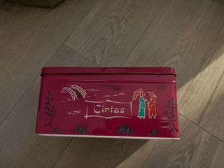 Lata metálica vintage Cintas