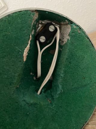 Lámpara vintage aluminio años 60