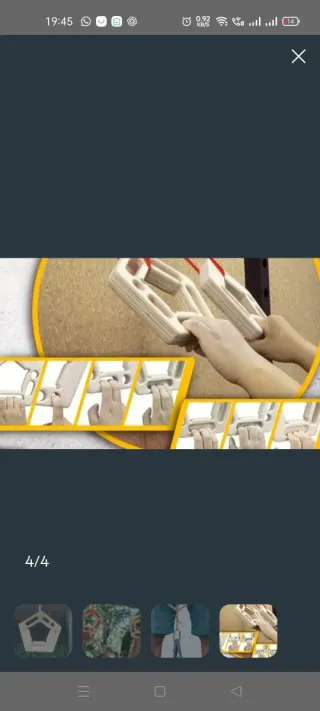 Par multipresas pentagonales madera hangboard