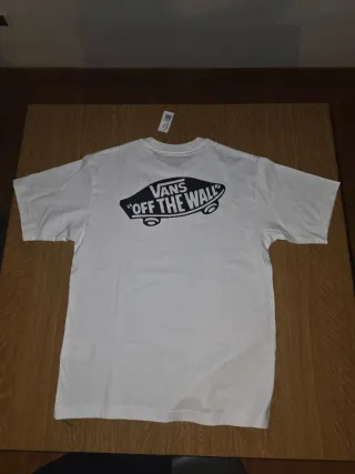T-shirt Vans Off The Wall bianca