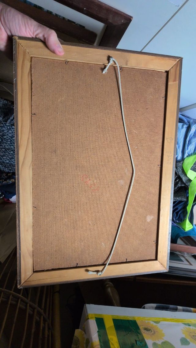 Cuadro antiguo escena griega