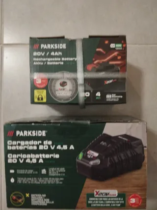 Parkside Batería 20V 4Ah y Cargador 20V 4.5A