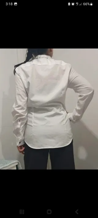 Camisa blanca elegante talla S/M