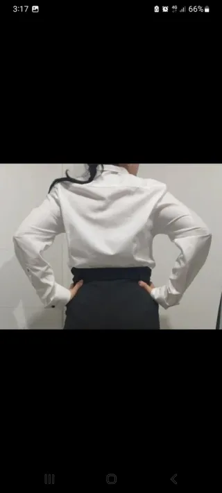 Camisa blanca elegante talla S/M