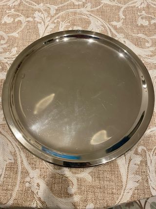 Vassoio Vintage Calegaro Argentato Italia Anni '80