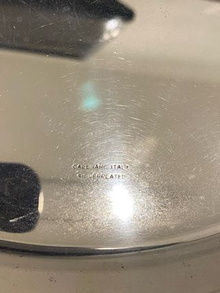 Vassoio Vintage Calegaro Argentato Italia Anni '80