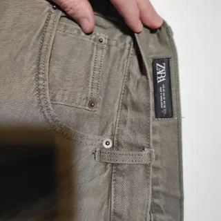 Zara Pantalones Cortos Verde Oliva