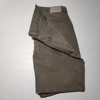 Zara Pantalones Cortos Verde Oliva