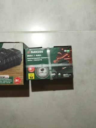 Cargador rápido y Batería Parkside 20V 4 amperios