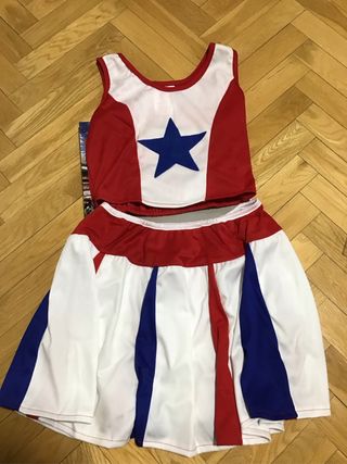 Disfraz Animadora Infantil talla 8-10 años.