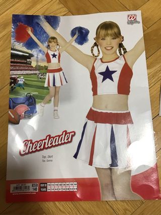 Disfraz Animadora Infantil talla 8-10 años.