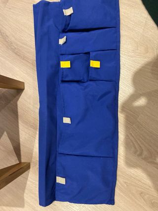 Colgador Cama Ikea Azul y Amarillo
