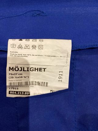 Colgador Cama Ikea Azul y Amarillo