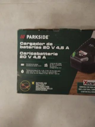 Cargador rápido Parkside 20V 4.5A