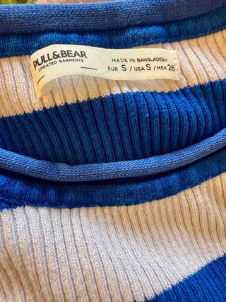 Jersey Rayas Azul y Blanco