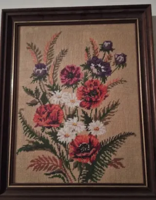 Punto de Cruz Flores