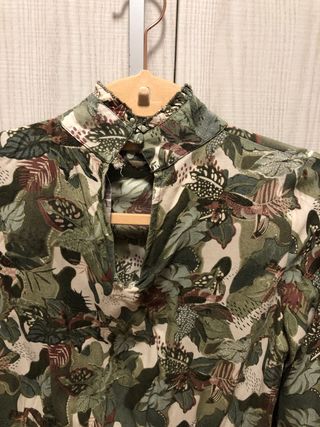 Vestido estampado selva ajustado