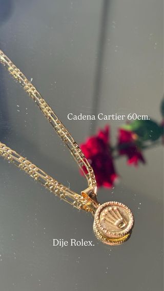 Van Cleef Cadena 45cm Pulsera 21cm Oro Laminado