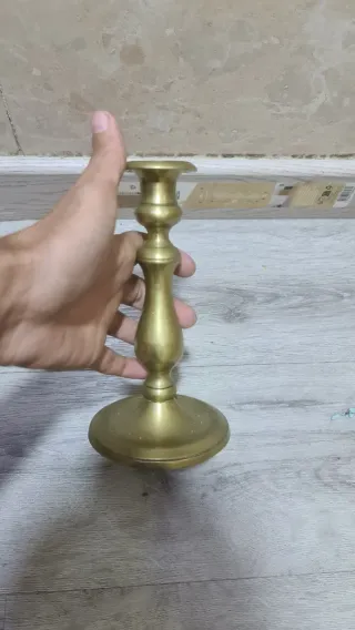 Candil antiguo de latón 19 cm